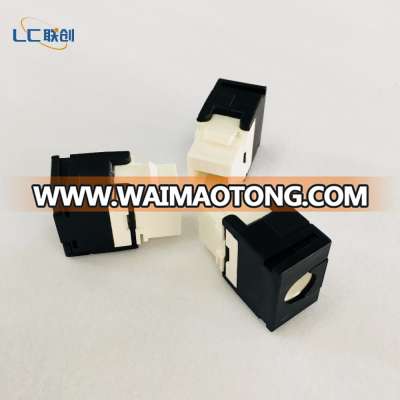 RJ45 Cat6 UTP Toolless Keystone Jack 180 degree