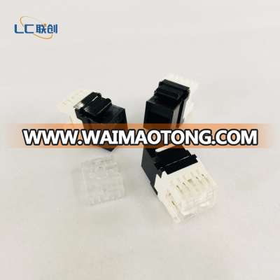 180 degree cat6 modular jack rj45 socket for category 6