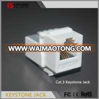 LY-KJ3-20 Cat3 connection jack networking 6P4C RJ45 Keystone Jack