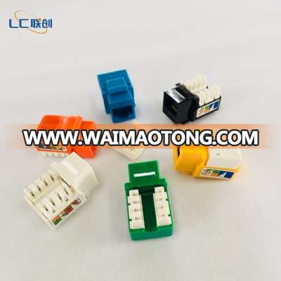 Hot Sell Cat6 UTP 110 punch down termination keystone jack