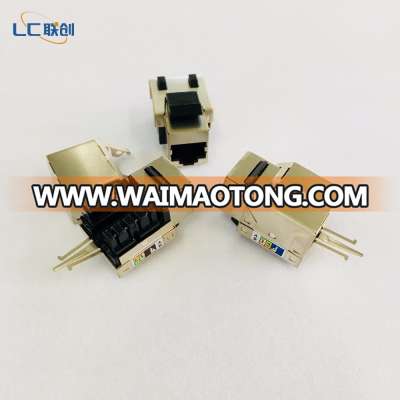 90 degree Cat6 Shielded Keystone Jack