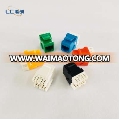 RJ45 8P8C Cat6 UTP Keystone Jack 180 degree female connector